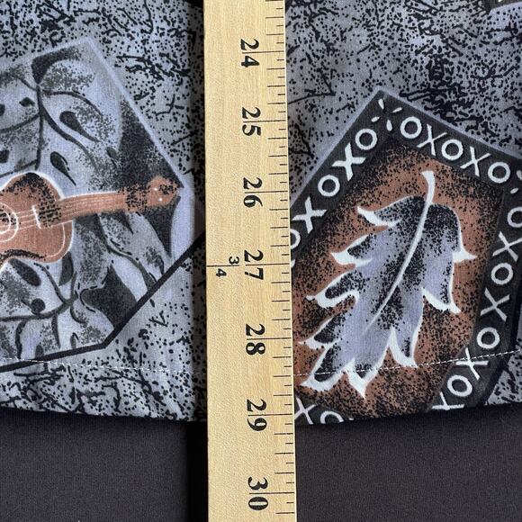 Roundy Bay Mens Hawaiian Shirt Large Button Up Tiki Guitar Aloha Luau Vacation - Picture 7 of 9